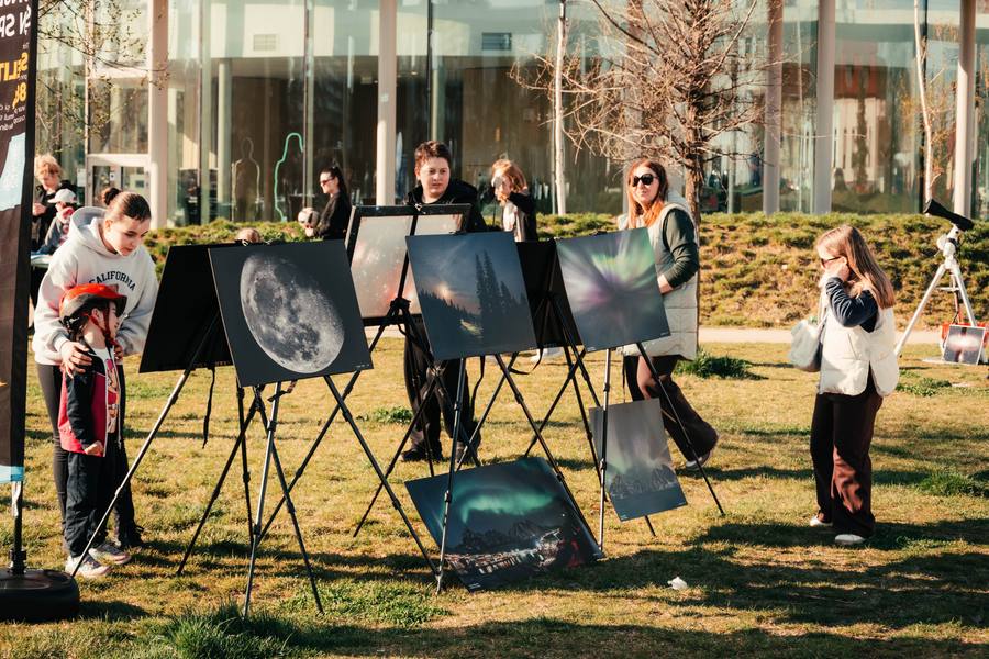 Astrophotography exhibition in the park