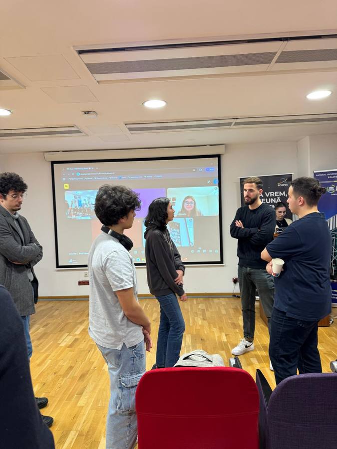 Networking after the talks at FAST Meetup București 2025