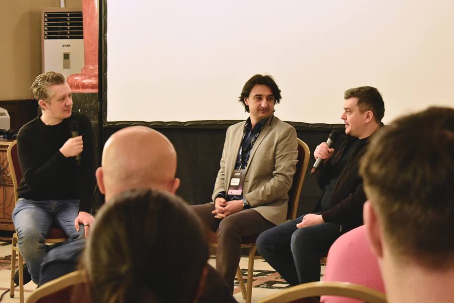 Panelists in conversation on the Inspiration Stage